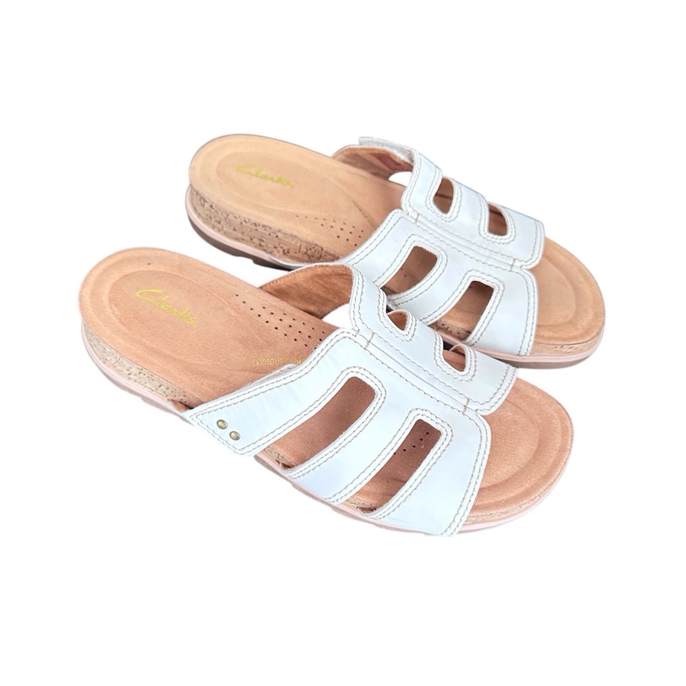 Clarks Women's White Sandals